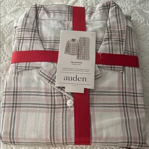 Auden womens  Pajama Set - White and Pink Plaid
